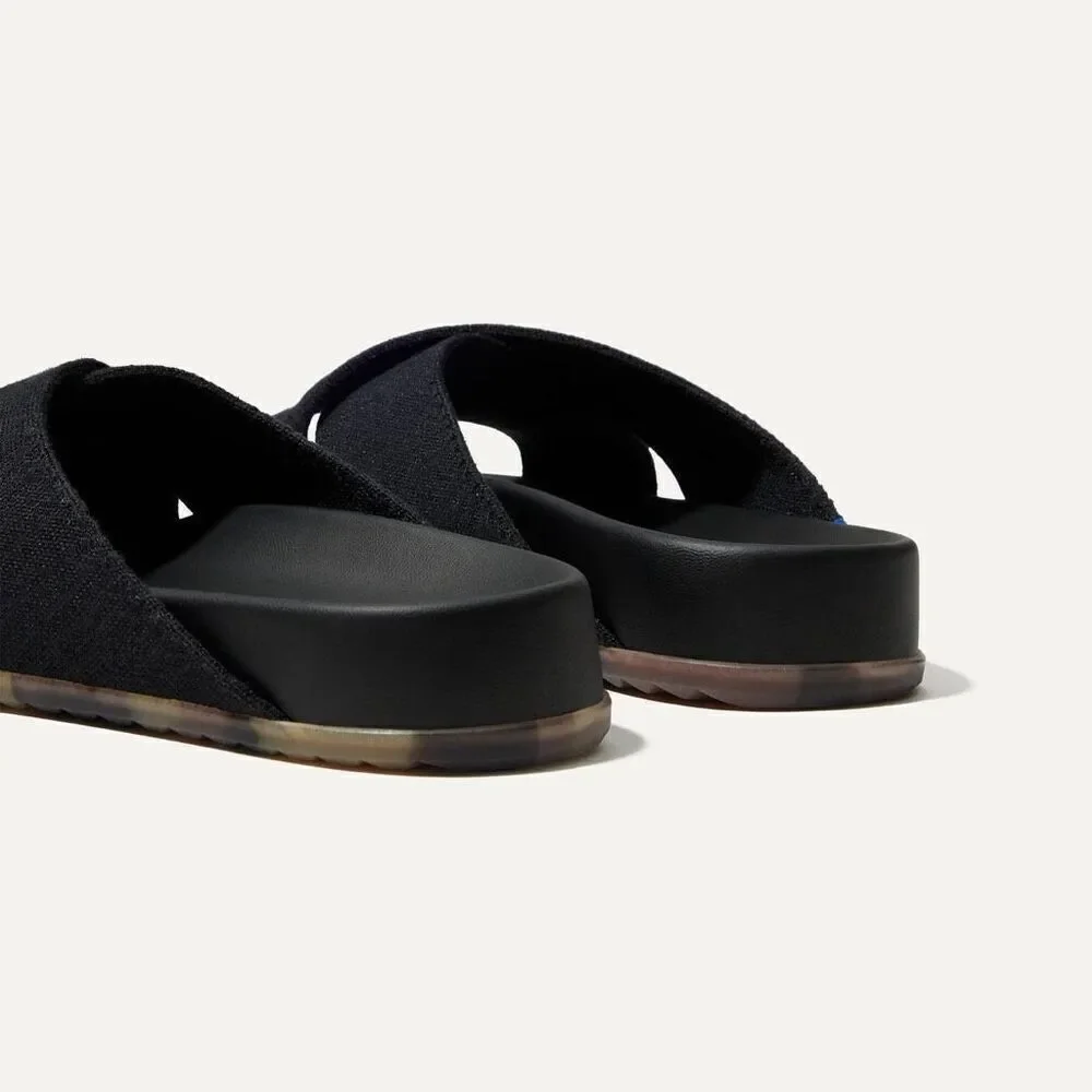 ✨Rothy’s The Weekend Black Sz 8 Slides✨